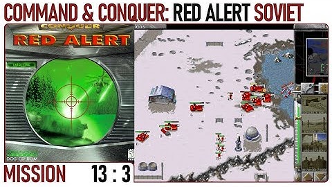 Command & Conquer Red Alert No Commentary Soviet Mission 13 (part 3) (PC 1996) 4K60FPS