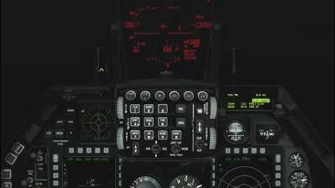 F-16 night zero visibility ILS landing training