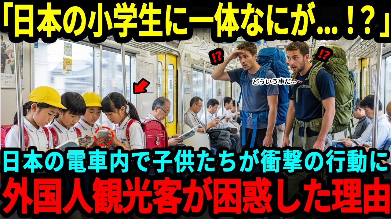 【海外の反応】「こんな国ありえるのか？」日本の小学生が電車で見せた行動に外国人が唖然。その理由とは？【総集編】