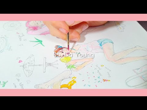[SPEED PAINTING] 우주소녀(WJSN)  - Boogie Up Water color  / 루다 다영 엑시 연정 수빈 ver. / MV 팬아트/ fan art