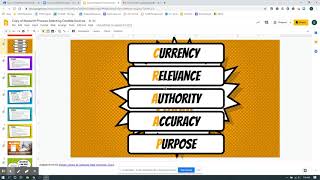 Source Credibility Practice (CRAAP Test)