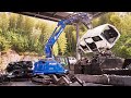 Large Scale Scrap Car Process 自動車の解体プロセス 廃車 Japanese Used Car Junkyard オートリサイクルナカシマ