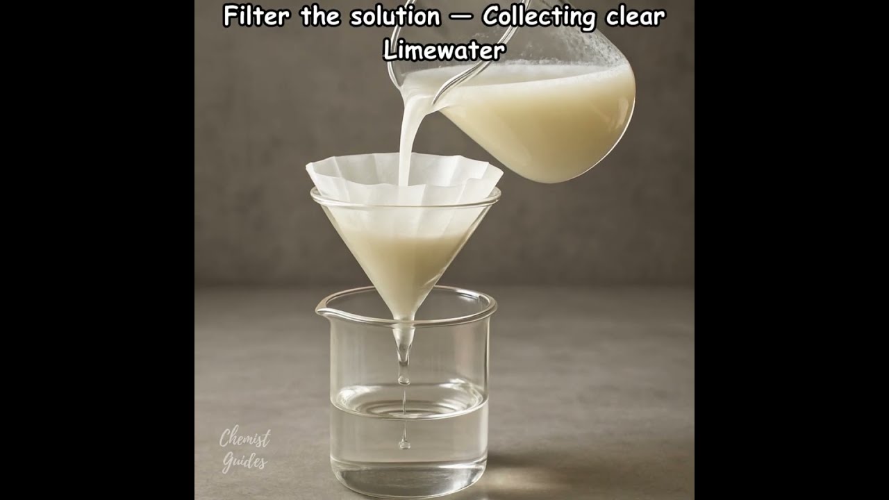 How to Make Limewater (Ca(OH)₂ Solution) – Easy Lab Tutorial