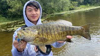 How to Catch 5LB+ Grand River Smallmouth Bass! ~ BEST SPOTS, Baits, Rod & Reels, etc!