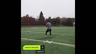 Get the ball from out of your feet and hit the middle of the net