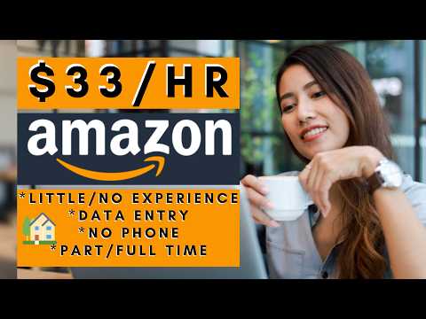 Amazon is Hiring Remote Data Entry plus No Phone Little Experience Work From Home Jobs 2026