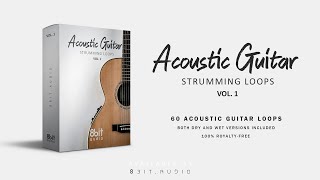 Acoustic Guitar Strumming Loops | 60 Guitar loops | Royalty Free
