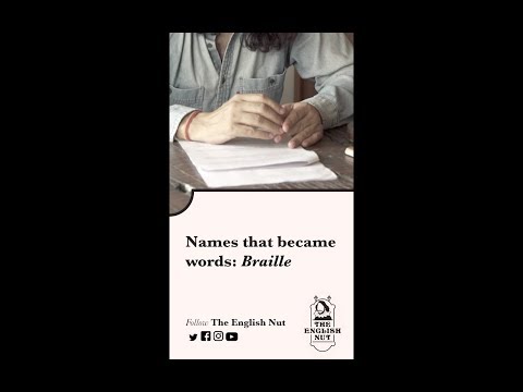 How to read with your fingers. [World Sight Day 2020]