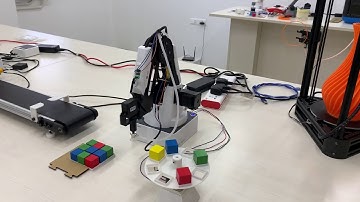 Photosensor controlled Robotic product retrieval from a 3D Printed Turret using Dobot Magician