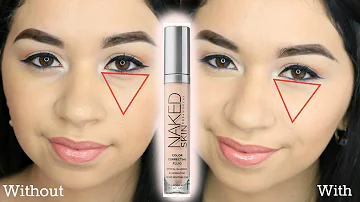 Urban Decay Naked Skin Color Correcting Fluid Review | PINK Shade