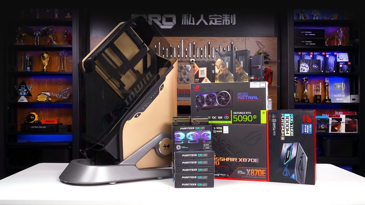 BRO」4K Water Cooled PC Build Inwin Infinite With 9950X3D