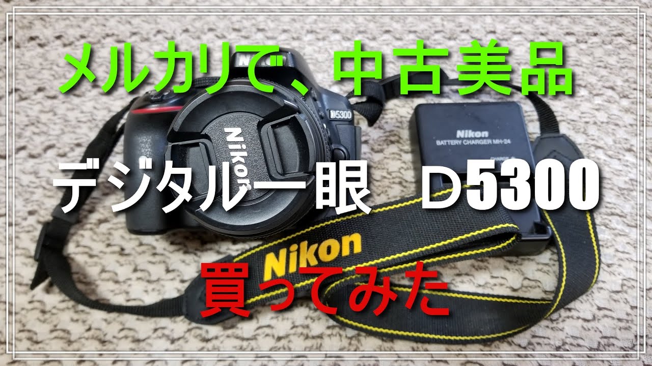 メルカリで中古美品極上コンディションのNikon D5300一眼レフカメラを買ってみた