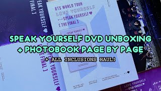 Page by Page: BTS Speak Yourself The Final DVD Photobook + Inclusions Unboxing #btsarmy #bangtan