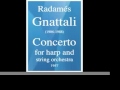Radamés Gnattali (1906-1988) : Concerto for harp and String orchestra (1957)