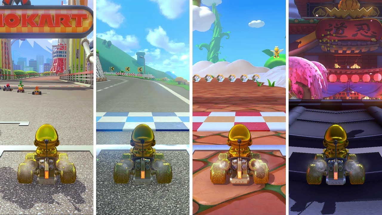 Mario Kart 8 Deluxe Booster Pass Wave 1 DLC - Lucky Cat Cup (4K 60FPS)