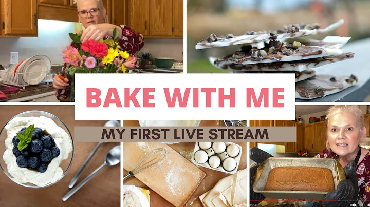 MY FIRST LIVE STREAM - BAKE WITH ME! Recipes we made Banana Bread, Keto Chocolate Bark, and more....