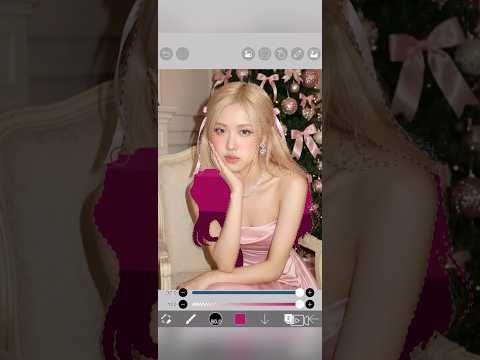 Rate this 1 to 10 | I dyed BLACKPINK Rosé's hair PINK! 💖✨| Ibıs Paint X