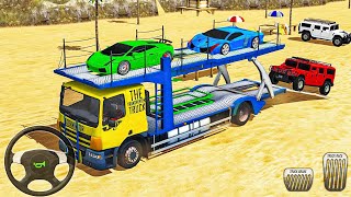 Car Transporter Euro Truck Crazy Car Driving Games - New Modern Car Cargo Truck - Android Gameplay screenshot 5