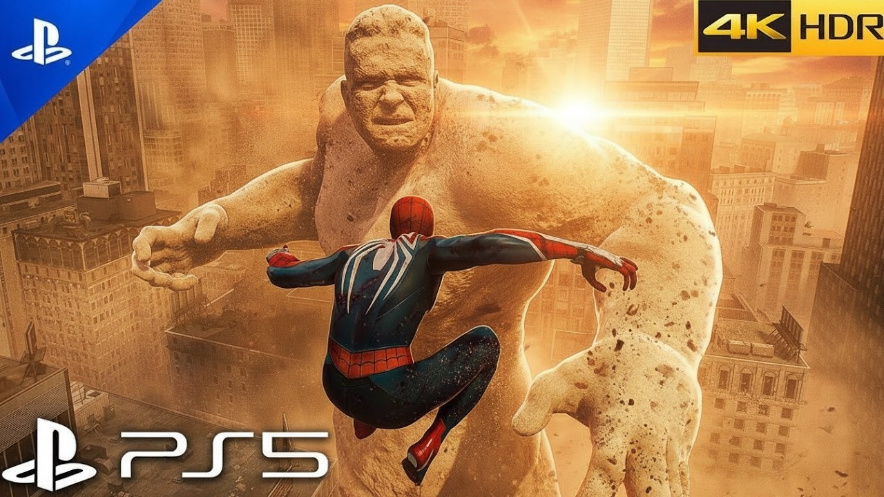 INSANE Sandman Boss Fight | Spider-Man 2 PS5 Ultra Realistic 4K Gameplay