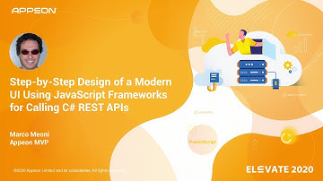 Step-by-Step Design of a Modern UI using JavaScript Frameworks for calling C# REST APIs