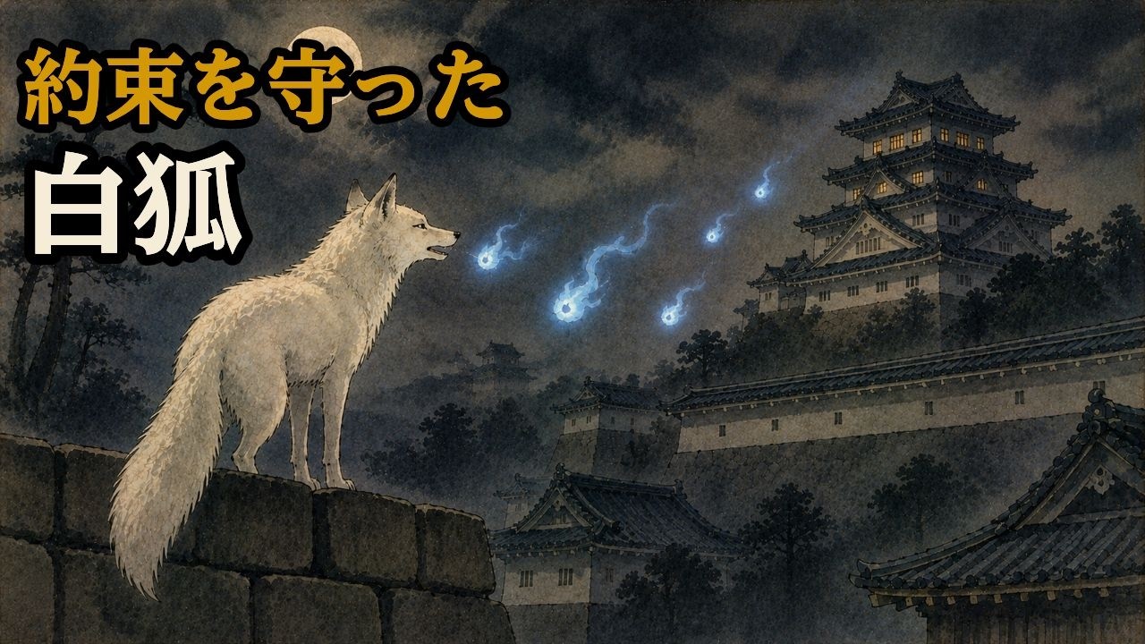 The White Fox Who Protected Kochi Castle: A Story of Gratitude