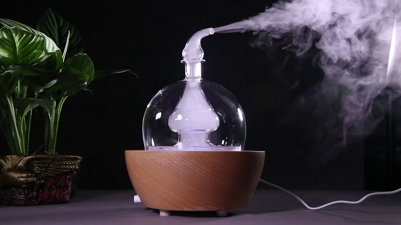 SOMNR wood and glass aroma diffuser rw011