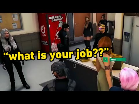 Denzel Starts a Fight With the PD Receptionist (Tilly) | NoPixel 4.0