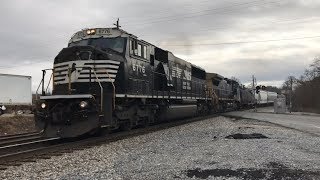 NS 6776 SD60M Leads CSX Q580-09 Northbound at CP North Elizabeth in Marietta, GA