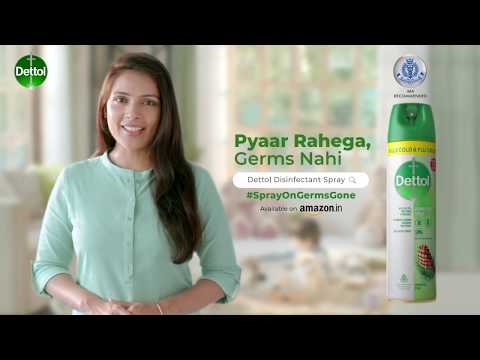 #SprayOnGermsGone with Dettol Disinfectant Spray