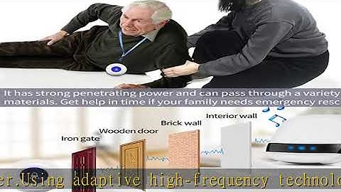 LIOTOIN Wireless Caregiver Pager Call Button Nurse Alert System Call Bell for Home/Elderly/Patients