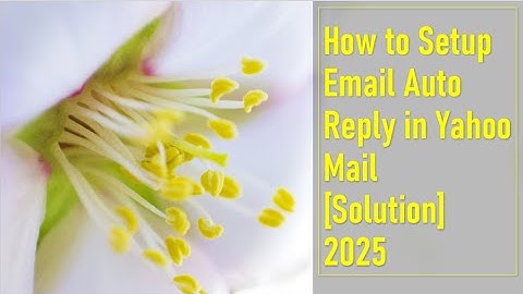 How to Setup Email Auto Reply in Yahoo Mail  [Solution] 2025