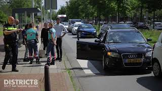 Drie auto’s schade na kop-staart botsing Loevesteinlaan Den Haag