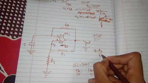 Square wave generator using op-amp in hindi(op-amp Astable multivibrator)