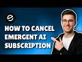 How To Cancel Subscription on Emergent AI