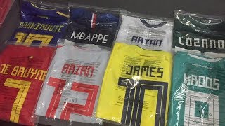 MIS NUEVAS CAMISETAS DE FÚTBOL MUNDIAL 2018 + SORTEO 4 CAMISETAS!