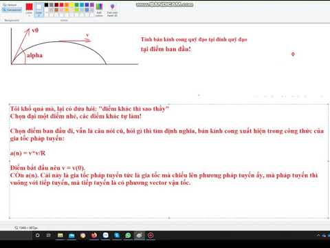 Video Vật lý A1_bán kính cong quỹ đạo_bài tập - youtube