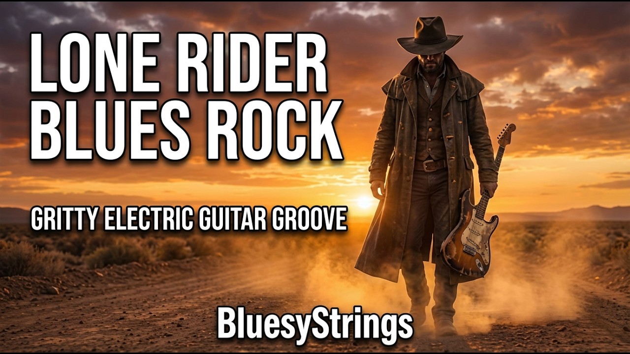 Lone Rider Blues Rock Instrumental | Gritty Electric Guitar Groove
