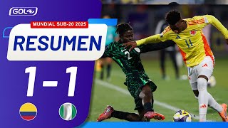 Mundial Sub-20 2025 Selección Colombia 1-1 Nigeria, Resumen, Goles Y Mejores Jugadas