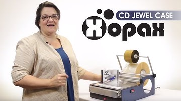 Wrapping a CD Jewel Case including the Tear Tape Accessory with Xopax Overwrapping Machine