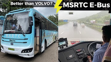 2.5 Crore for LUXURY E-Bus | Pune to Mumbai Monsoon Journey | MSRTC E-Shivnery