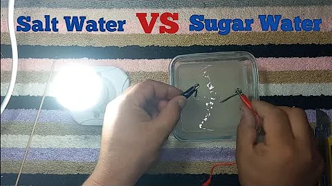 Fun Experiment: Comparing Electrical Conductivity of Salt Water vs. Sugar Water! | inventions
