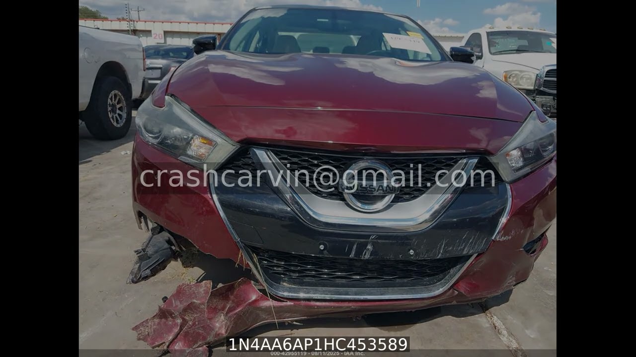 1N4AA6AP1HC453589 Nissan maxima 3.5 sl 2017 - YouTube
