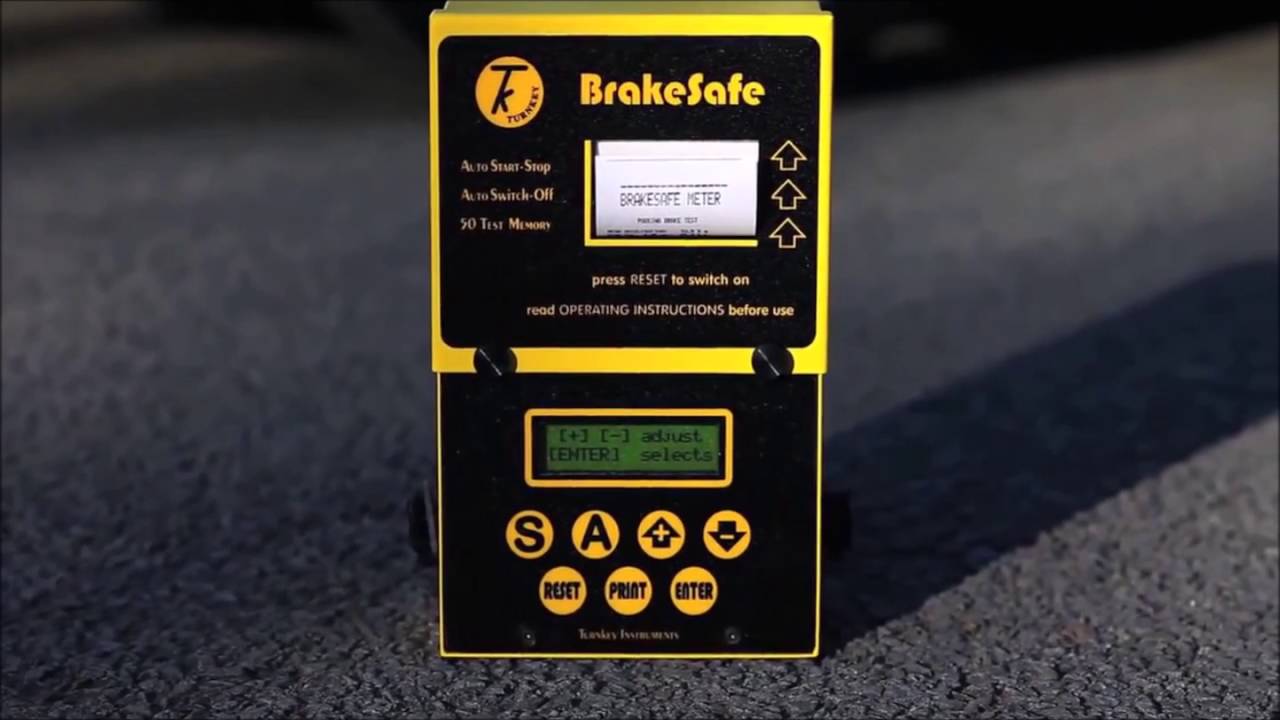 Turnkey Brake Safe Classic Portable Brake Tester with Printer ...