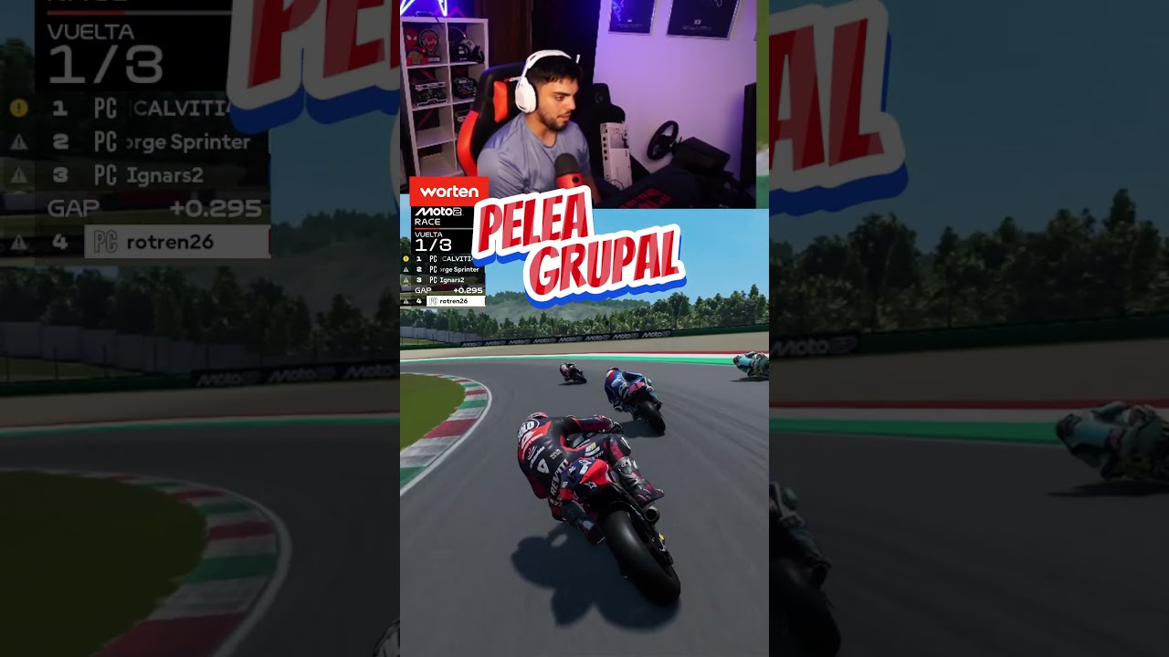 PELEA GRUPAL en MOTO GP