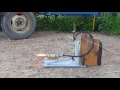 First Test of DIY Homemade PP/O2 Hybrid Rocket Engine
