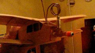 World's Smallest RC Biplane Runs on CO2.AVI