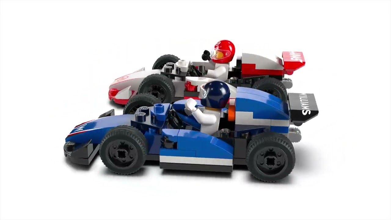 LEGO City F1 Williams Racing ve Haas F1 Yarış Arabaları 60464 - 4