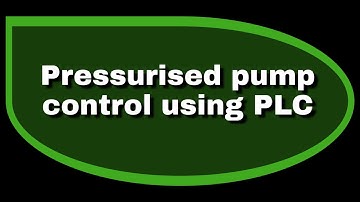 Pressure pump control using PLC ( part 1) | Ladder diagram for pump control with timers