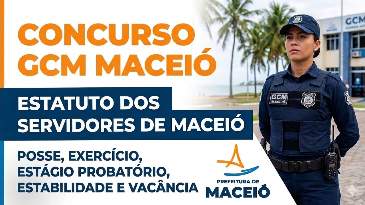 ESTATUTO DOS SERVIDORES DE MACEIÓ-AL (Lei 4.973/2000) - Posse, exercício, estágio probatório.