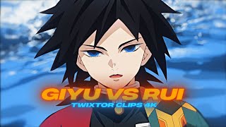 Giyu Tomioka Vs Rui Twixtor Clips For Edit | 4k